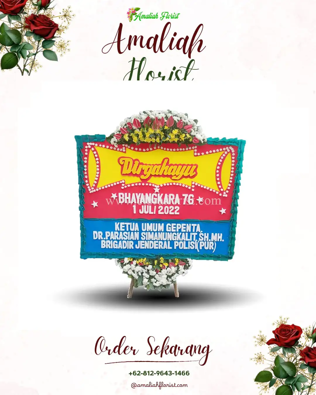 Papan Bunga HUT Ulang Tahun Buruan